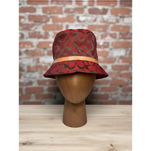 NWOT Y2K Coach Signature Canvas Bucket Hat Size - P/S - Picture 1 of 5